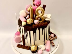 elegantna torta za 18 rodjendan - za devojku - dostava torti beograd - poklondzija online giftshop