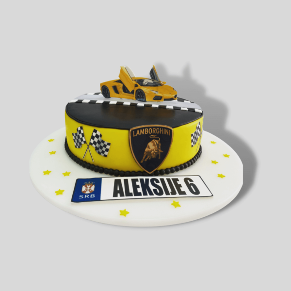 112 lamborghini torta - torte za rođendan - poklondžija online giftshop