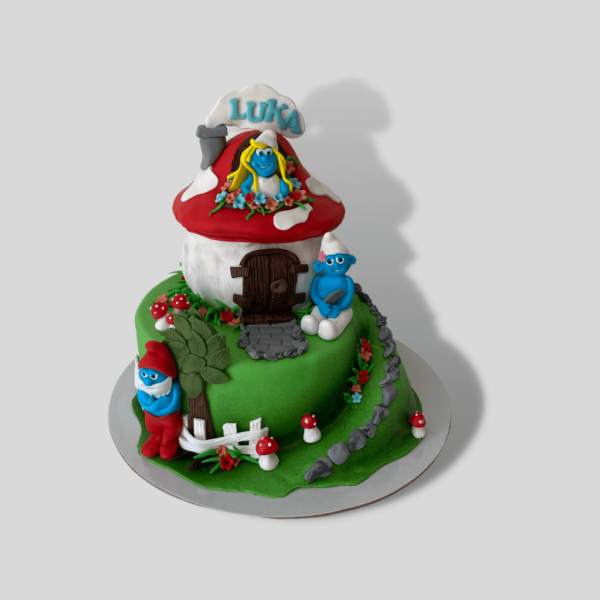 171 strumpfovi torta za decu - - torte za rođendan - poklondžija online giftshop